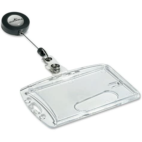 clear rfid secure badge holder|durable name badge holders.